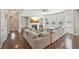 Spacious living room with a fireplace, large TV, and comfortable seating area with ample natural light at 2100 Baywood Sw Blvd, Austell, GA 30106