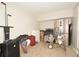 Uncluttered room with stainless steel refrigerator and range, white cabinet and assorted baggage at 2176 Cold Springs Cir, Lithonia, GA 30058