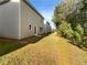 Backyard view showcasing the lawn and trees, offering privacy and natural beauty at 325 Freeman Cir, Villa Rica, GA 30180