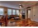 Sun-filled living area with hardwood floors and a clear view into the kitchen at 741 Frederica Ne St # 8, Atlanta, GA 30306