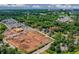Aerial shot highlighting the property and its proximity to community parks and a mixed-use development at 873 United Se Ave, Atlanta, GA 30312