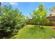 Green backyard featuring privacy fencing and beautiful trees and landscaping at 873 United Se Ave, Atlanta, GA 30312