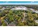 A beautiful aerial view of a neighborhood surrounded by mature trees and commercial shopping at 2404 Northlake Ct, Atlanta, GA 30345
