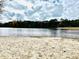 Sandy lake beach, providing a place to relax and enjoy the surrounding water and trees at 2404 Northlake Ct, Atlanta, GA 30345