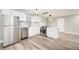 Modern kitchen boasts stainless steel appliances, white cabinetry, and stylish countertops, perfect for cooking at 2198 Star Mist Sw Dr, Atlanta, GA 30311