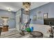 Multi-purpose room with exercise equipment, nautical accents, and durable flooring at 12 Little Creek Manor Dr, Dallas, GA 30157