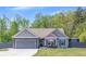 Charming single-story home with a manicured lawn, stone accents, and inviting front porch seating area at 12 Little Creek Manor Dr, Dallas, GA 30157