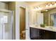 Bathroom with double sink vanity, shower and separate toilet at 2722 Sardis Chase Ct, Buford, GA 30519
