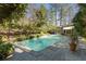 Backyard pool offering a tranquil outdoor space at 1105 Crest Valley Dr, Sandy Springs, GA 30327