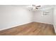 Empty basement area featuring an overhead light and wood floors at 1650 Randee Nw St, Atlanta, GA 30318