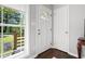 Bright foyer with a decorative front door and a view to the outside at 1650 Randee Nw St, Atlanta, GA 30318