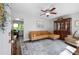 Comfortable living room with leather sectional, accent chair, and decorative rug at 1650 Randee Nw St, Atlanta, GA 30318