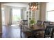 Dining room connected to the living room at 175 Diamond Ridge Ave, Canton, GA 30114