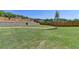 Expansive backyard with a lush lawn, mature trees, and a sturdy wooden fence for privacy at 105 Aspen Hall Dr, Canton, GA 30115