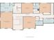 Upstairs floor plan featuring bedrooms with walk-in closets, bathrooms, and laundry room at 18 Rose Gate Ne Dr, Atlanta, GA 30342
