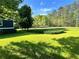 Expansive backyard with lush green grass and mature trees extending far beyond the property line at 213 Mccready Dr, Dallas, GA 30157