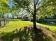 Spacious backyard features a RV with a partial chain link fence line on a bright sunny day at 213 Mccready Dr, Dallas, GA 30157