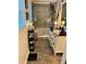 Bathroom featuring a vanity with modern sink and an enclosed glass shower at 213 Mccready Dr, Dallas, GA 30157