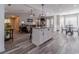 Open-concept kitchen and dining area provide ample space for entertaining and Gathering gatherings at 315 Fieldridge Dr, Lawrenceville, GA 30045