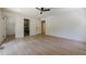 Spacious bedroom featuring hardwood floors, a ceiling fan, and neutral paint at 3350 Pine Meadow Nw Rd, Atlanta, GA 30327