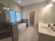 Beautiful bathroom with soaking tub, glass shower, and double sink vanity at 2071 Westside Blvd, Atlanta, GA 30318