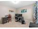 Bedroom featuring modern desk and large window at 4657 Tartan Ct, Union City, GA 30291