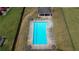 Aerial view of the community pool at 1770 Bethany Spring, Cumming, GA 30041