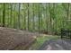 Landscaped backyard offers a peaceful retreat with lush greenery and stone accents at 5004 Barnwood Nw Ter, Kennesaw, GA 30152