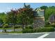 Attractive Hampton Arbors community sign with landscaping at 600 Bedfort Dr, Duluth, GA 30096