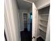Hallway leading to rooms with closets at 7817 Mattie Mccoy Ln, Winston, GA 30187