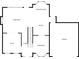 First floor plan showing the living room, kitchen, office, and garage at 1165 Evergreen Oak Way, Dacula, GA 30019