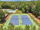 Overhead community amenities with swimming pool and tennis courts at 1165 Evergreen Oak Way, Dacula, GA 30019