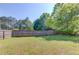 Spacious backyard featuring a lawn and a wooden fence, offering a private outdoor space at 1691 Scenic Pines Dr, Lawrenceville, GA 30044