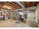 Spacious unfinished basement is ready for anything, from hobbies to storage or a personalized design at 1496 Country Squire Dr, Decatur, GA 30033