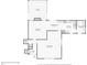 Detailed floor plan showcasing the layout of the first floor including kitchen, living room and lanai at 1496 Country Squire Dr, Decatur, GA 30033