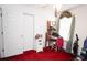 Functional bedroom features a desk and organized closet space at 24 Lady Savannah Dr, Dallas, GA 30157