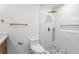 Bathroom features a new shower with a rainfall shower head, plus geometric floors at 800 Kiowa Ne Dr, Marietta, GA 30060