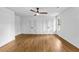 An empty room with hardwood flooring, white walls and two closets at 800 Kiowa Ne Dr, Marietta, GA 30060