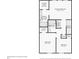 Floor plan of the second story of the home, with dimensions included at 10900 Wittenridge Dr # I4, Alpharetta, GA 30022