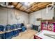 Basement with concrete walls, exposed ceiling, and basketball hoop at 33 Blue Springs Way, Dallas, GA 30157