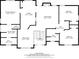 Detailed floor plan showcasing the layout of the bedrooms, kitchen, living room, and bathrooms at 33 Blue Springs Way, Dallas, GA 30157