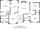 Detailed floor plan showcasing the layout of the bedrooms, kitchen, living room, and bathrooms on the main floor at 33 Blue Springs Way, Dallas, GA 30157