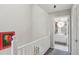Hallway view to bathroom with unique mirror at 957 Piedmont Ne Ave # A, Atlanta, GA 30309