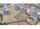 Aerial view of a property featuring a spacious backyard within a residential neighborhood at 5525 Nesmith Ct, Cumming, GA 30040