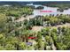 Aerial view of property at 125 Wray Road, on Jackson Lake featuring private lake access at 125 Mayo Rd, Covington, GA 30014
