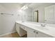 Spacious bathroom featuring double sinks, generous counter space, and stylish fixtures at 1605 Gilstrap Nw Ln, Atlanta, GA 30318