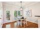 Cozy breakfast nook with a backyard view provides great natural light at 1605 Gilstrap Nw Ln, Atlanta, GA 30318