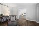 Cozy living room with hardwood floors and view into main bedroom at 3648 Peachtree Ne Rd # 2Q, Atlanta, GA 30319