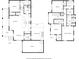 Detailed floor plan showcasing the layout of this two-story home, including bedrooms, living spaces, and garage at 1282 Fairhill Ne Ln, Atlanta, GA 30319