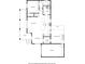Detailed floor plan of the home's ground floor, highlighting the layout of the kitchen, living room, and garage at 1282 Fairhill Ne Ln, Atlanta, GA 30319